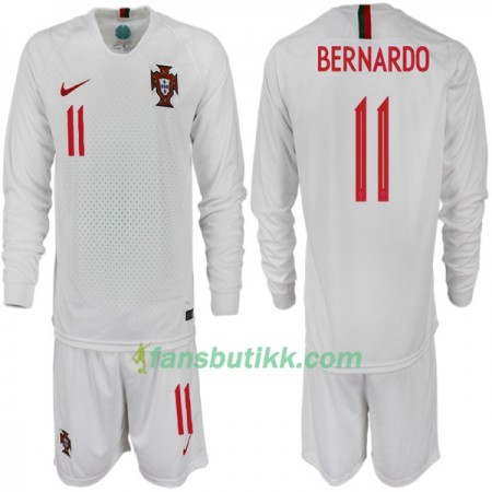 Fotball-VM 2018 Portugal drakt BERNARDO 11 Barn Bortetrøye Langermet